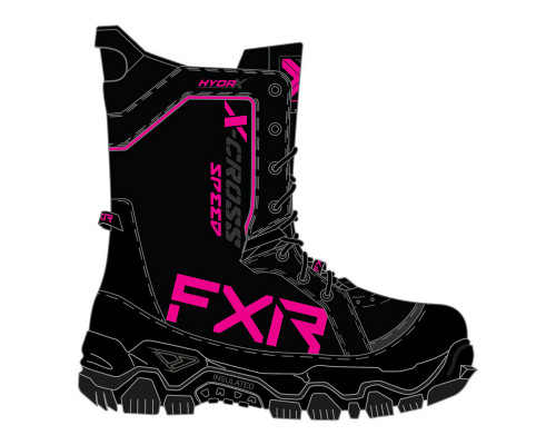Ботинки женские FXR X-Cross Speed Black/Fuchsia 230701-1090 (6,5)