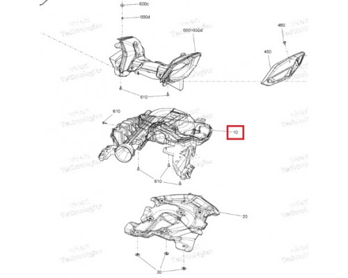 508000874 Воздуховод Для Ski Doo Gen4