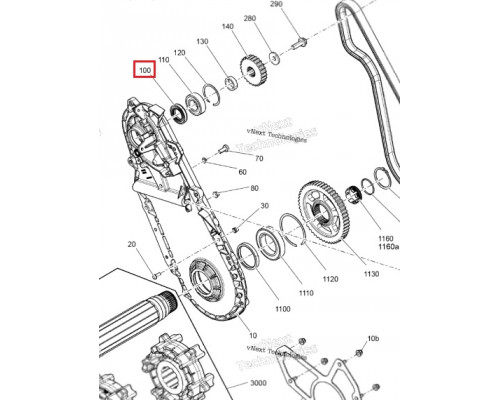 293200168 Сальник КПП Верхний Для Ski Doo 293250175