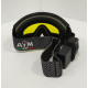Очки с подогревом AiM Accu Heated Goggles Black Matt с желтой магнитной линзой 190-100