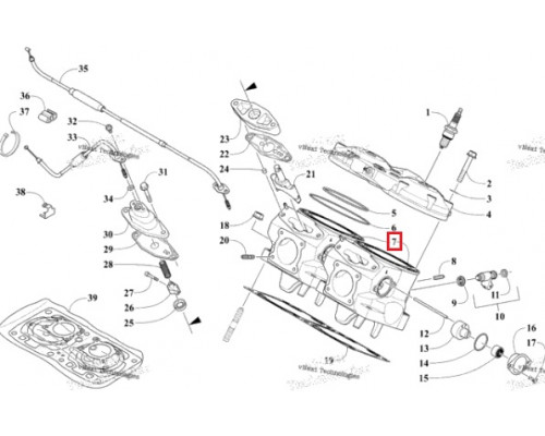 FL1323 LA SLEEVE Гильза Цилиндра 1904-003 Для Arctic Cat 8000 2018-2021