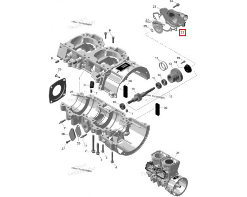 420931811 Прокладка Помпы Для Ski Doo 420931810