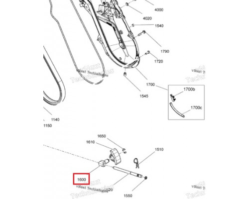 504153559 Крепление Натяжителя Цепи КПП Для Ski Doo