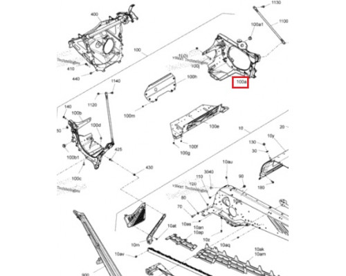 518332687 Кронштейн Двигателя Правый Для Ski Doo 518329999, 518328487, 518330554, 518331257, 518330545