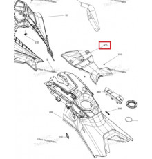 517307038 Окантовка Панели Приборов Спидометра Черная Для Ski Doo FREERIDE, SUMMIT REV Gen4