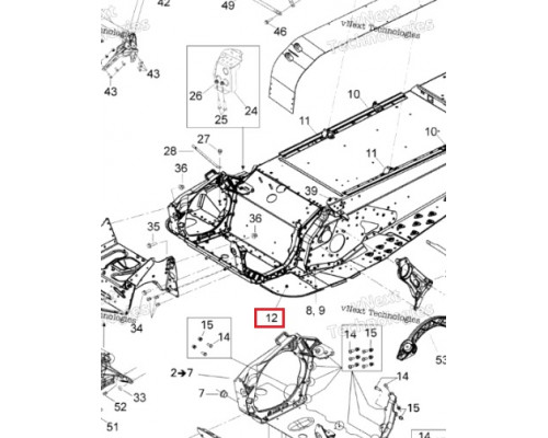 518325524 Кронштейн Рамы Левый Для Ski Doo