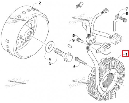 SC-01380 SPI Статор Генератора Для Arctic Cat 3007-231