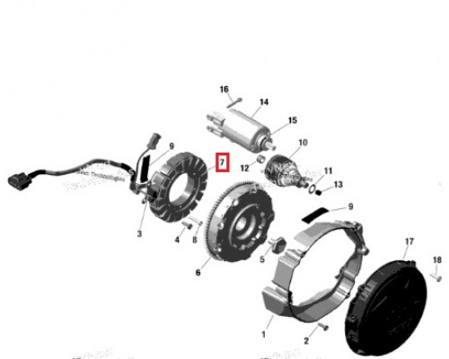 SU-01372 SPI Статор Генератора Для Ski Doo 420864425