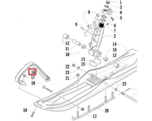 2603-598 Крюк Для Лыжи Для Arctic Cat 2603-394