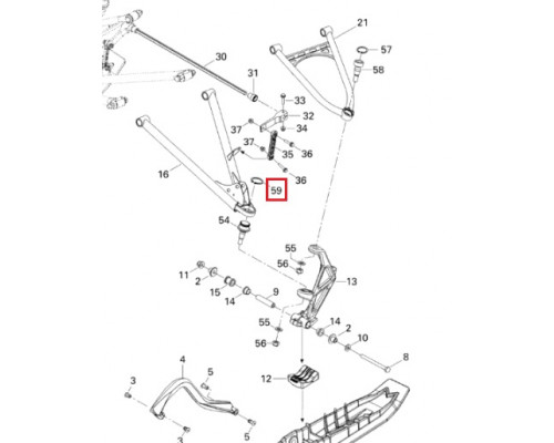 293370035 Стопорное Кольцо Передней Подвески Для Ski Doo