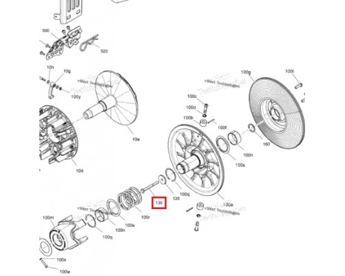 207287544 Болт Вариатора Для Ski Doo