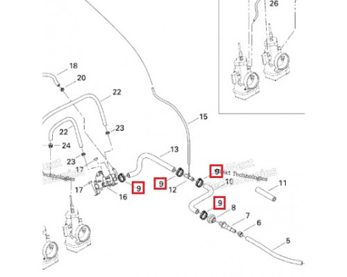 293650053 Хомут Обжимной Для Ski Doo