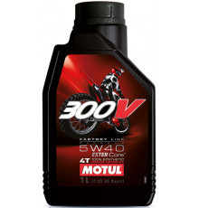 104134 MOTUL Моторное масло 300V 4тактное Off Road 5W-40 100% Synthetic, Ester 1 литр
