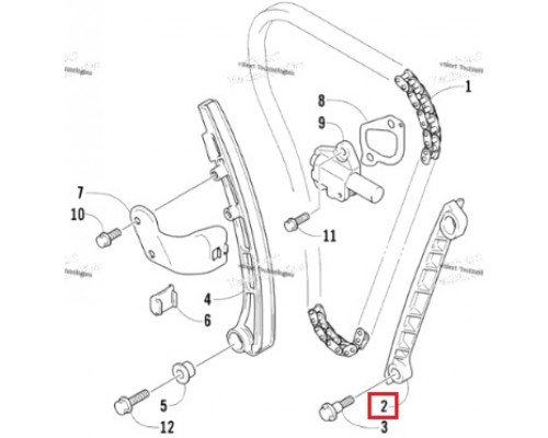 3006-164 Направляющая Цепи ГРМ Для Arctic Cat