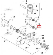 3006-489 Шайба Шатуна Для Arctic Cat 3423-158, 3004-981