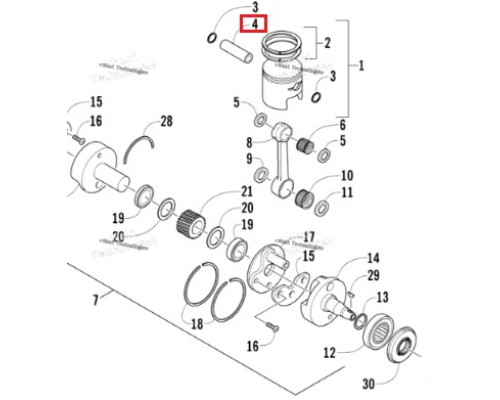 3006-501 Палец Поршня Для Arctic Cat