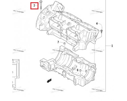 3006-538 Болт Двигателя Для Arctic Cat 3004-974