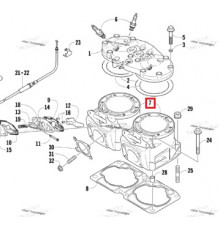 3007-522 Цилиндр Для Arctic Cat 800 2007-2009