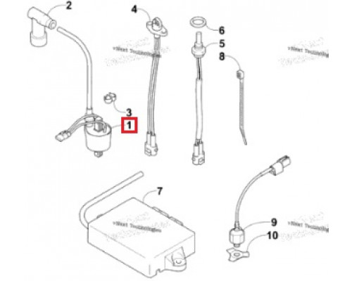 3007-548 Катушка Зажигания Для Arctic Cat 3007-320 БУ