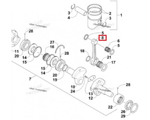 3007-880 Шатун Для Arctic Cat