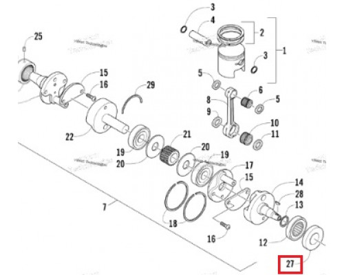 3008-525 Сальник Коленвала Для Arctic Cat 3004-522