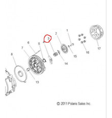 3022313 Пружина Прижимная Ручного Cтартера Для Polaris