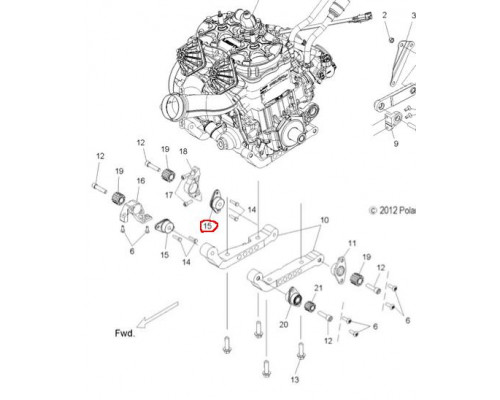 3022408 Подушка Двигателя Для Polaris