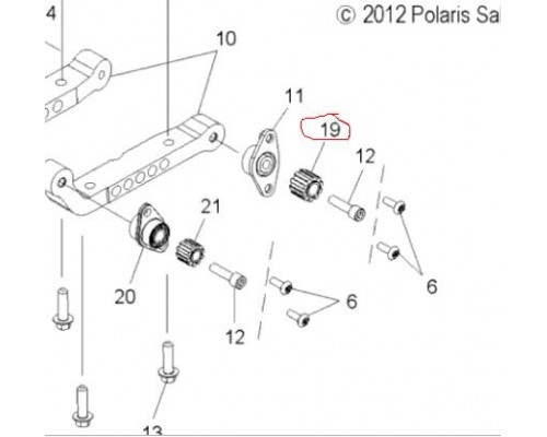 3022409 Втулка Подушки Двигателя Для Polaris