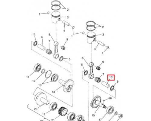 3083233 Палец Шатуна Для Polaris