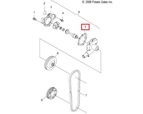 3083367 Прокладка Помпы Для Polaris