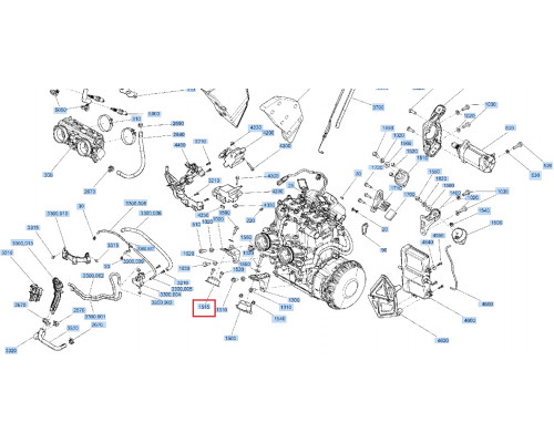 512061507 Подушка Двигателя Для Ski Doo 512060448