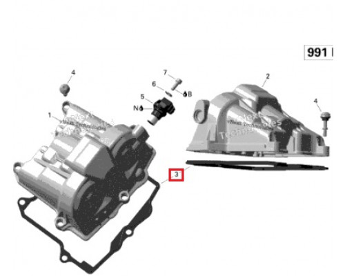 420650345 Прокладка Клапанной Крышки Для CAN AM DS 450, Spyder