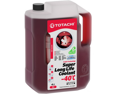 41804 TOTACHI Антифриз Готовый -40C Красный 4 Литра Super LLC Red