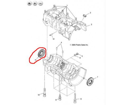 3085200 Сальник Коленвала Для Polaris WT LX