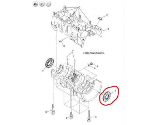 3086833 Сальник Коленвала Для Polaris WT LX