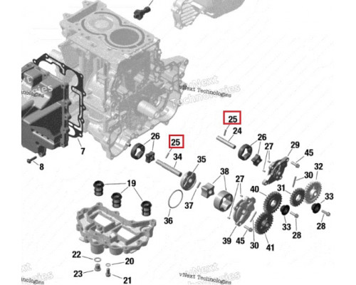 AT-MZ1125 MIZASHI Шплинт Вала Шестерни Для Ski Doo 420232730, 711232730, 420232731