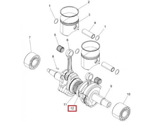 3090284 Подшипник Коленвала Для Polaris