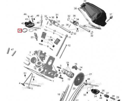 AT-MZ1113 MIZASHI Прокладка Корпуса Термостата Для Ski Doo 711650300, 420650300