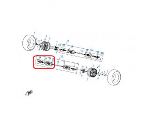 BD-9060-280130 Шрус внутренний задний левый Z6/Z8/U800 9060-280130-1000