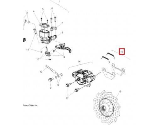 05-152-56F SPI Тормозные Колодки Для Polaris 2204137