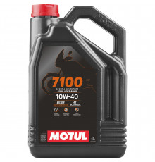 112122 MOTUL Масло Моторное Синтетическое 7100 4Т Четырехтактное SAE 10W-40 4 Литра 104092, 104091, 112121, 104202