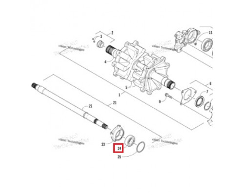 2602-247 Подшипник Приводного Вала Ведомого Вариатора Для Arctic Cat