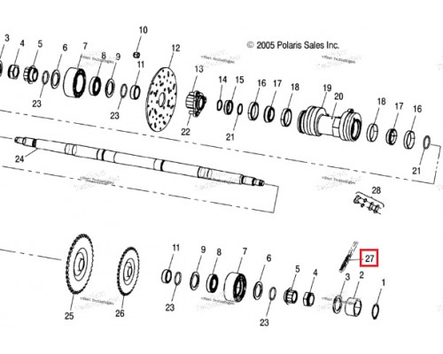 3221193-080 Цепь Приводная 80 Звеньев Для Polaris 3221137-080, 3224056-080