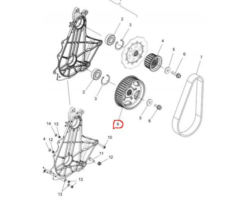 3222220 Звезда 44 Зуба Для Polaris 3222205