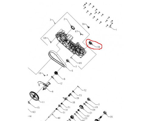 3234851 Сальник КПП Для Polaris 3233866