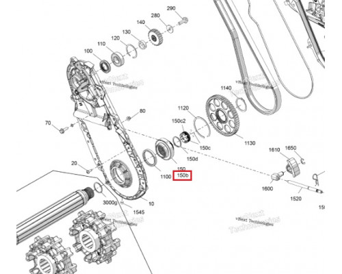 293350142 Подшипник Приводного Вала Для Ski Doo