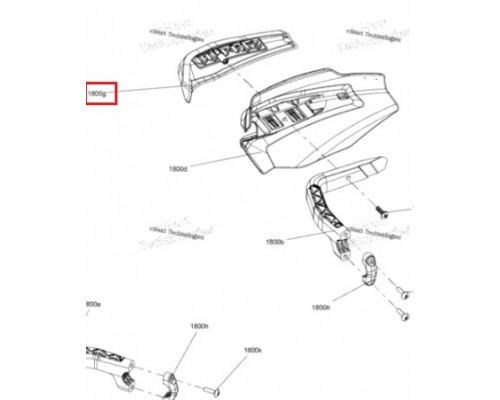 517305602 Вставка Защиты Рук Правая Для Ski Doo