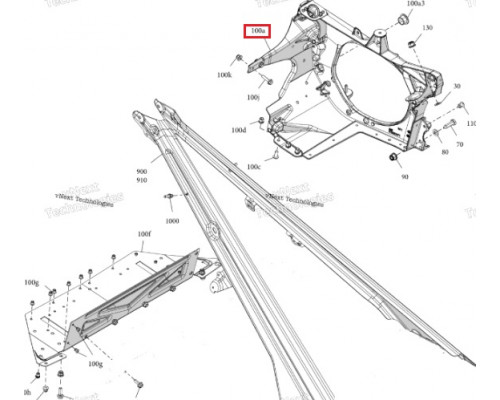 518335196 Кронштейн Двигателя Правый Для Ski Doo