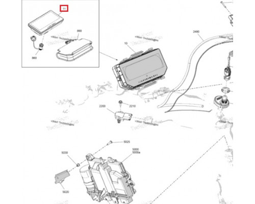 710009417 Панель Приборов Спидометр Для Ski Doo 710007294