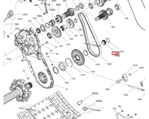 504154019 Крышка КПП Для Ski Doo